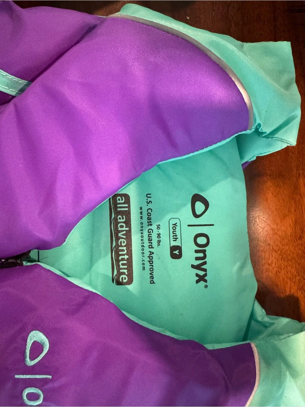 Onyx Youth Life Jacket - Blue & Neon Yellow